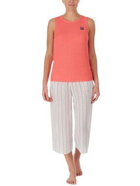 DKNY Womens Sleepwear Tank Top & Capri Pants Pajama Set